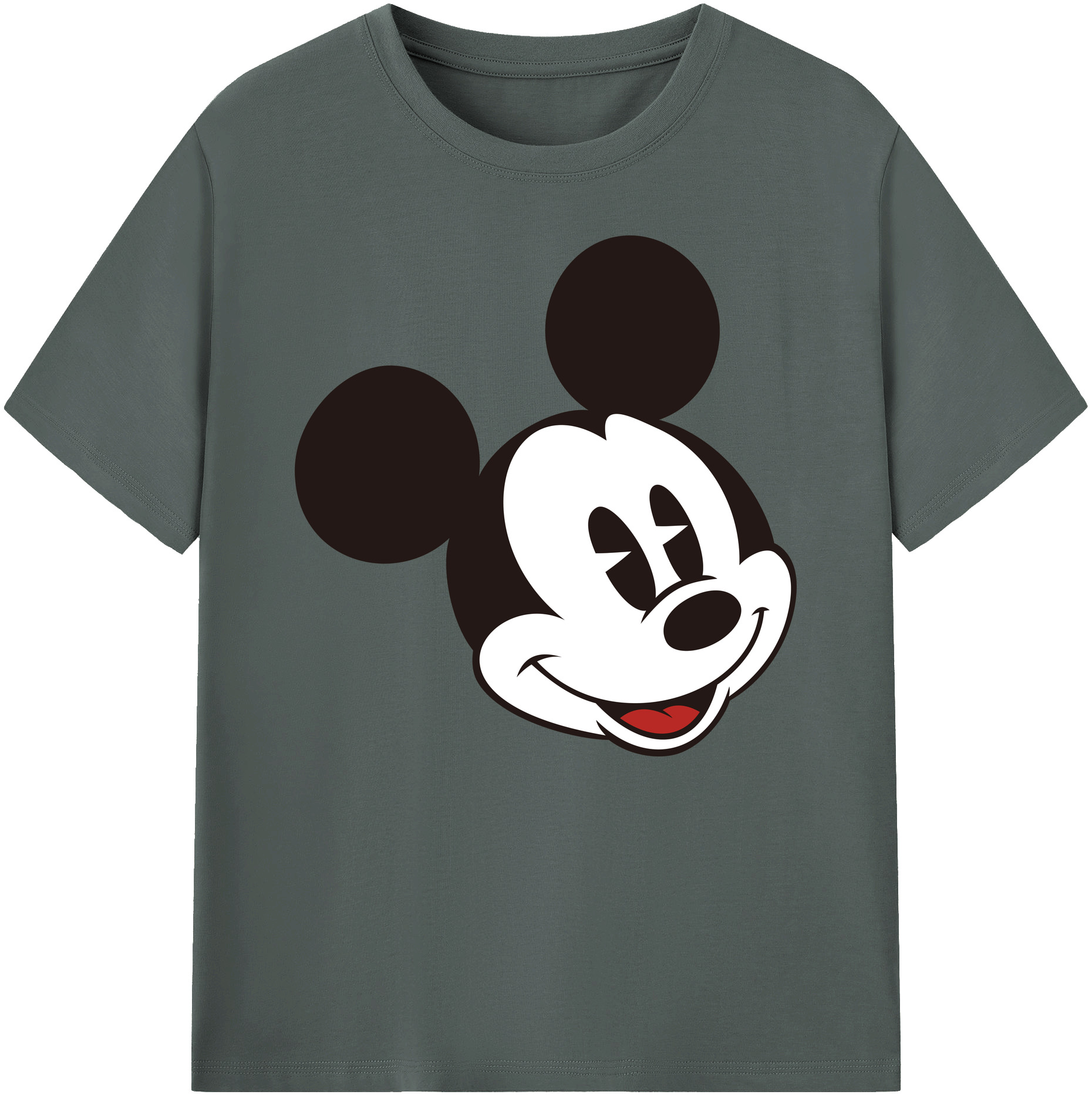 ミッキーマウス Mickey Mouse 綿100％ メンズ半袖Tシャツ｜肌触りやわらか＆通気性
